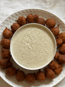 Farine de beignet accompagné de mil