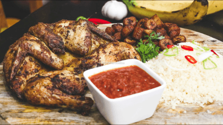 Dibi Poulet Attiéké Alloco