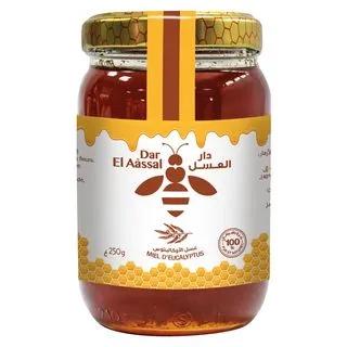 Miel d'eucalyptus pot en verre 250g - DAR EL AÂSSAL