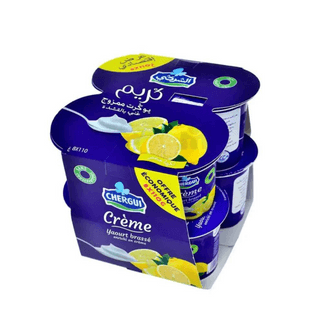 Yaourt brassé citron Crème 8x110g - CHERGUI