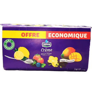 Yaourt brassé crème 16x110g - CHERGUI