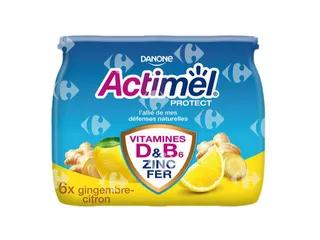 Yaourt à boire protect gingembre et citron 6x100g - ACTIMEL