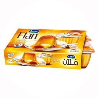 Dessert flan au coulis de caramel 8x85g - JAOUDA