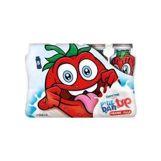 Yaourt à boire fraise P'tit Dan Up 8x130g - DANONE