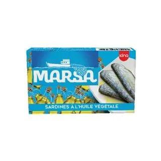 Sardines à l'huile végétale 125g - MARSA