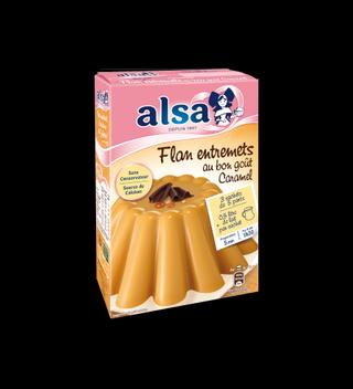 Préparation pour flan arôme caramel 45g - ALSA