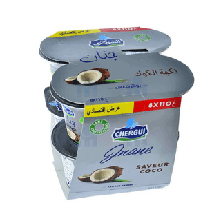 Yaourt Ferme Saveur Coco Jnane 8x110g - Chergui