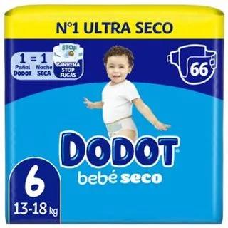 Couches bébé extra large Jumbo Pack T6 (13-18Kg) x66 unités - DODOT