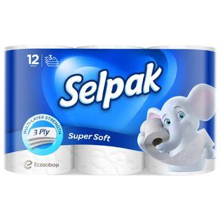 Selpak Papier Hygiénique 3 Plis 12 Rouleaux
