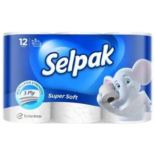 Selpak Papier Hygiénique 3 Plis 12 Rouleaux