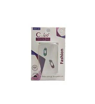 C-Bo Boucles D'Oreilles Steriles Ear Piercing Rouge Dore Rondes Reference Cbop-07