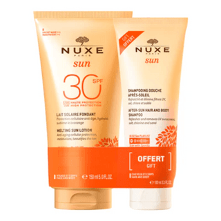 Nuxe Pack Sun Spray Solaire Delicieux Spf50+ 150Ml + Sun Shampooing Douche Apres-Soleil 100Ml Offert