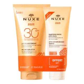 Nuxe Pack Sun Spray Solaire Delicieux Spf50+ 150Ml + Sun Shampooing Douche Apres-Soleil 100Ml Offert