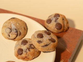 Mini cookies double chocolat fleur de sel