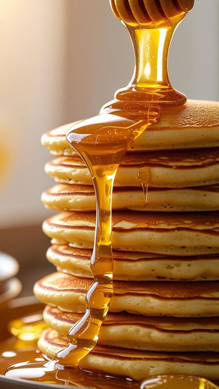 Crêpe sucrée à la miel