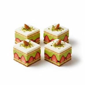 Fraisier Amande Pistache 4Pc