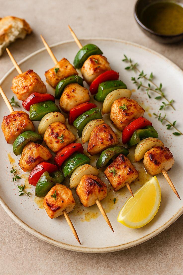 Brochettes de Poulet Pané