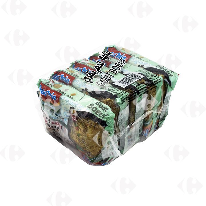 Lot 5 Nouilles Instantanées Boeuf Indomie 85g.