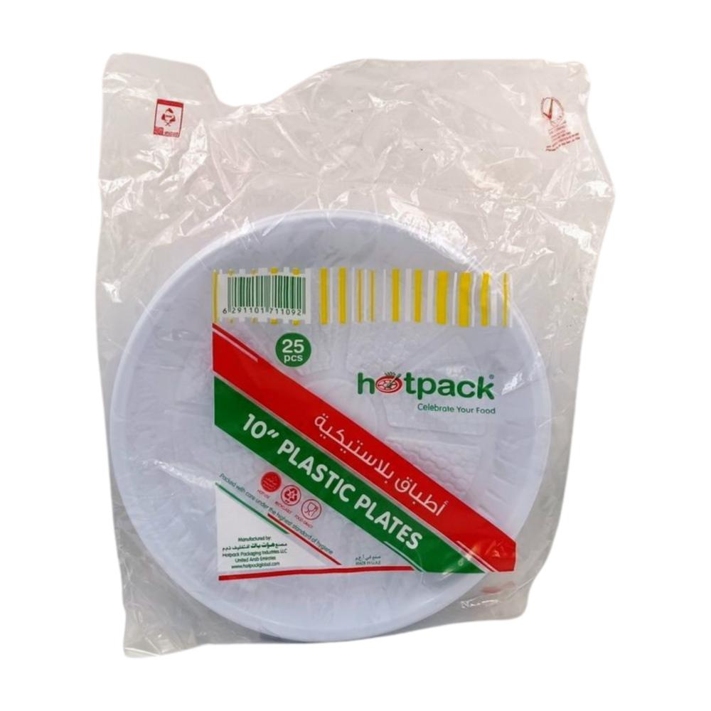 Assiette en Plastique 26cm 25 unités.