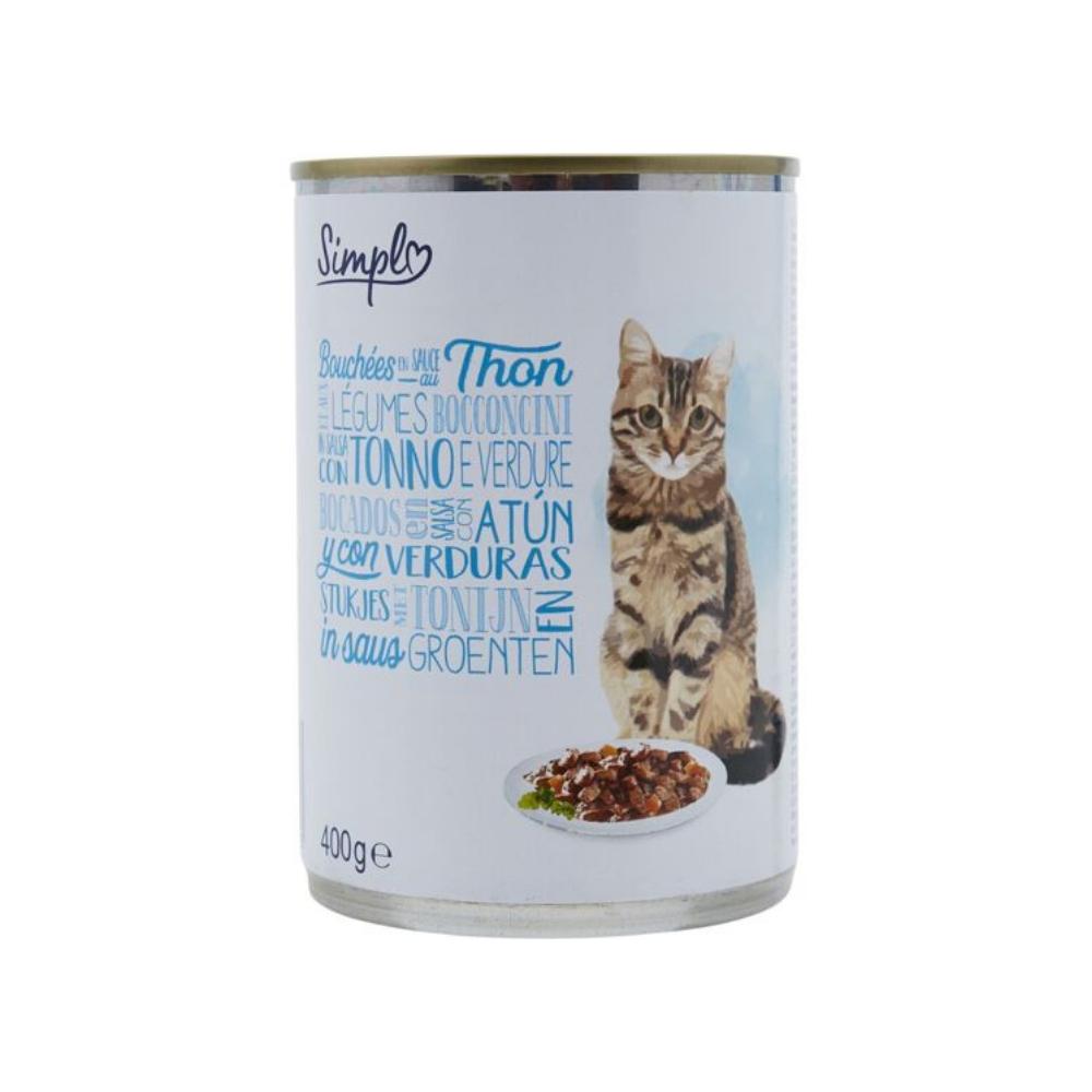 Pâtée pour chat Adulte en Sauce au Thon Simpl 400g