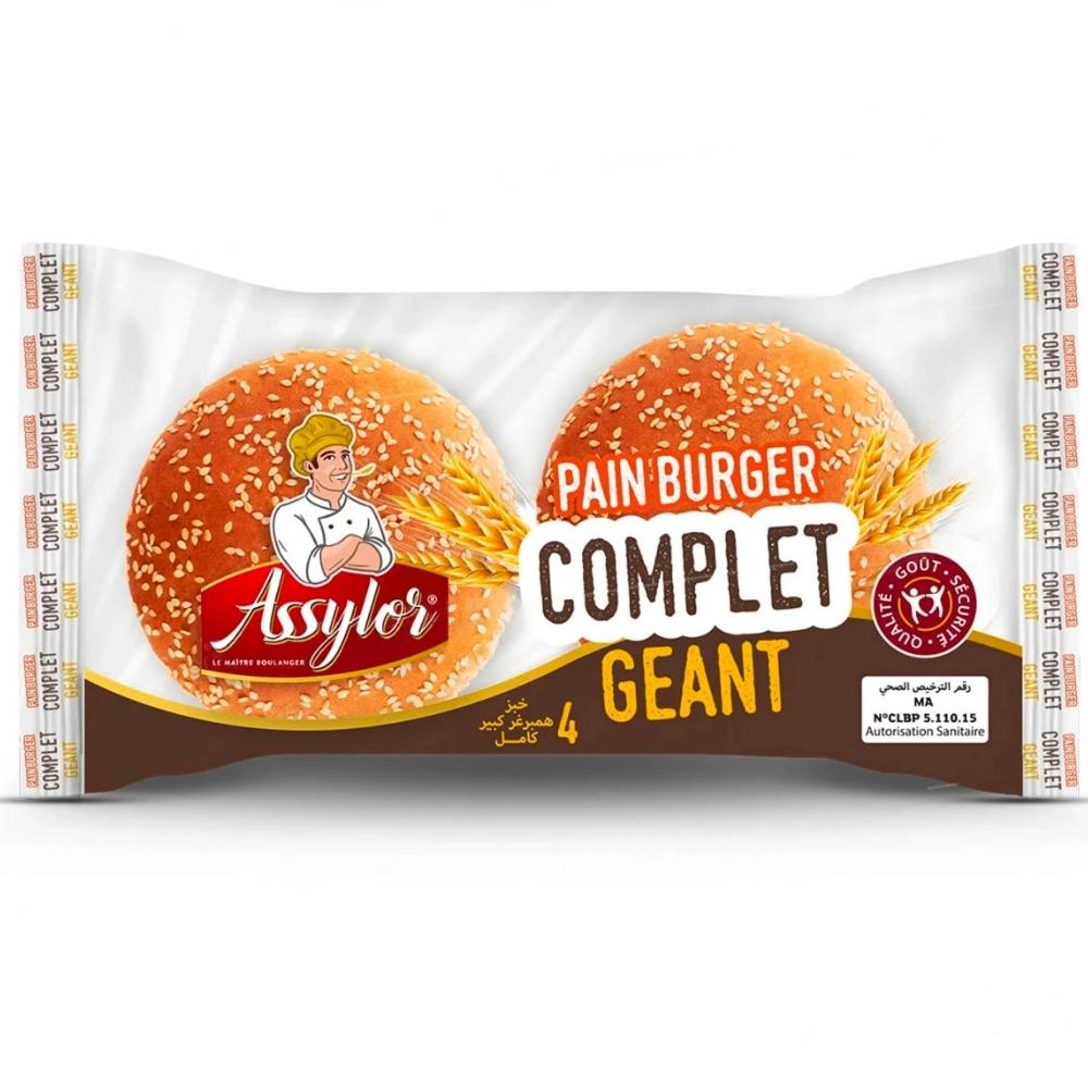 Pain Burger Complet Assylor 320g 4 pièces