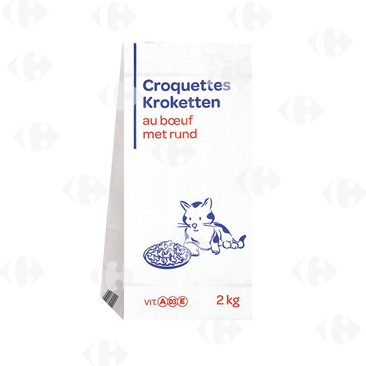 Croquettes au Bœuf pour Chats Carrefour Blanc 2kg