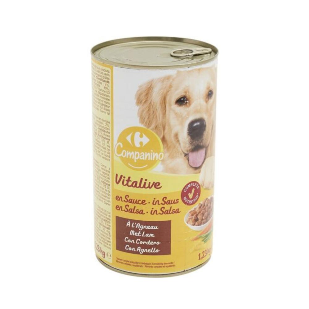 Pâtée pour Chiens l'Agneau Carrefour Companino 1230g