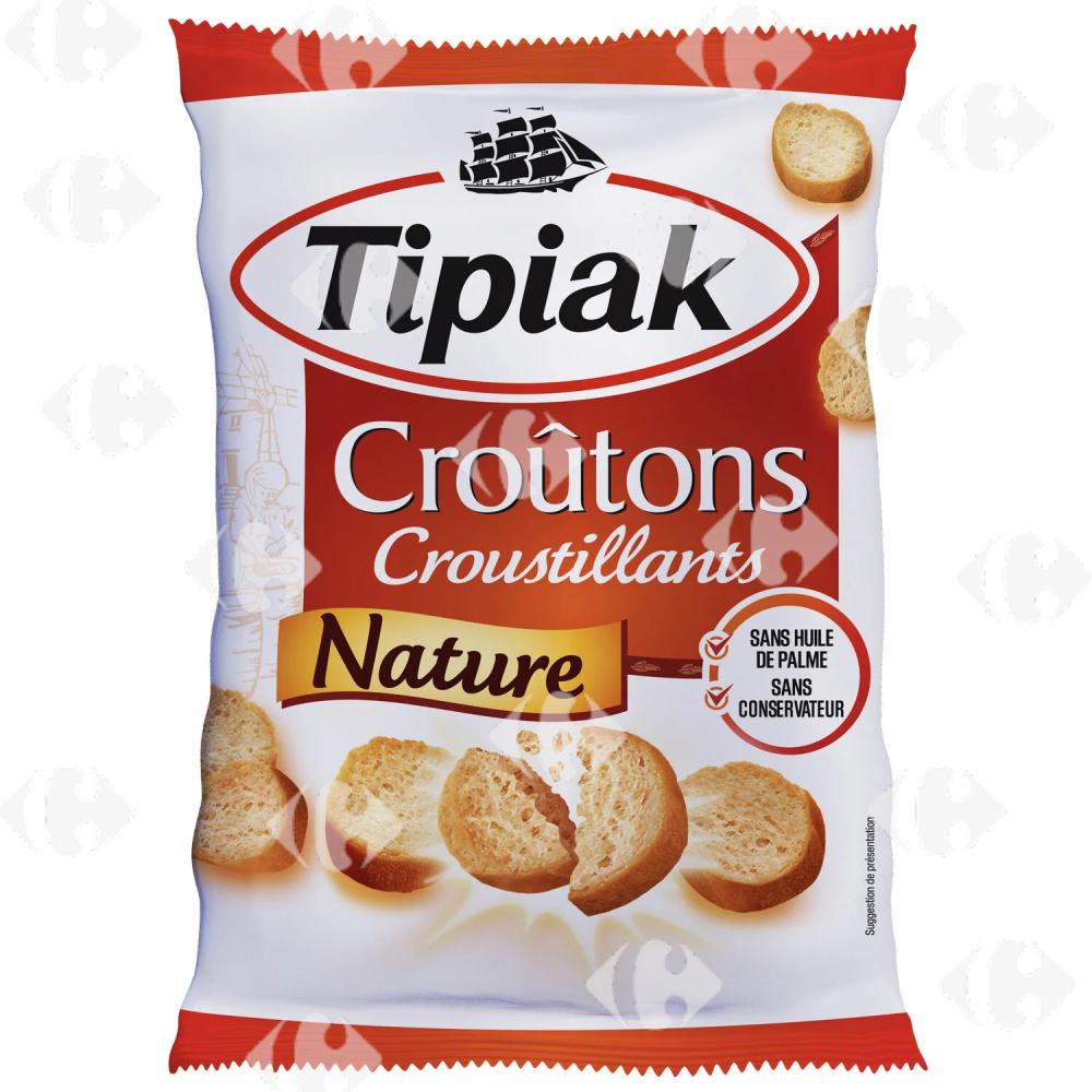 Croûtons de Pain Croustillants Nature Tipiak 75g