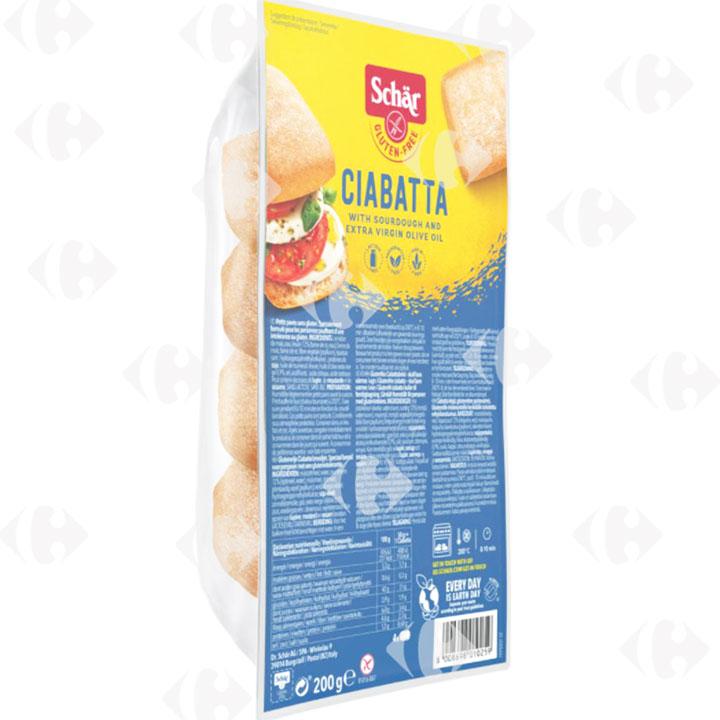 Pain Ciabatta Sans Gluten Schar 200g