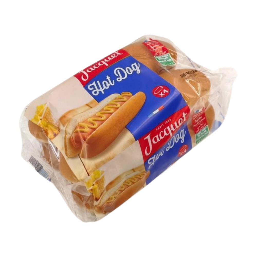 Pains Hot Dog Jacquet 4 pièces.