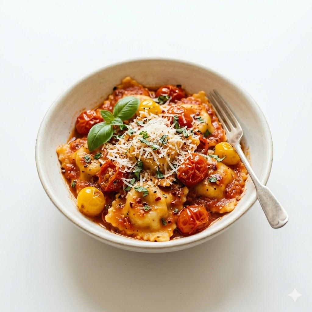 Ravioli bœuf arrabiata