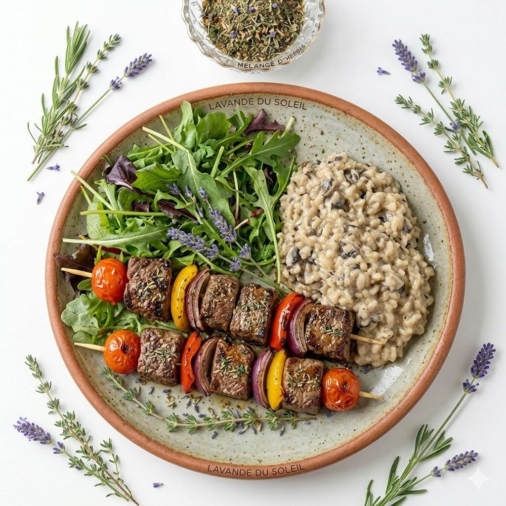 Plat Brochette de filet de veau