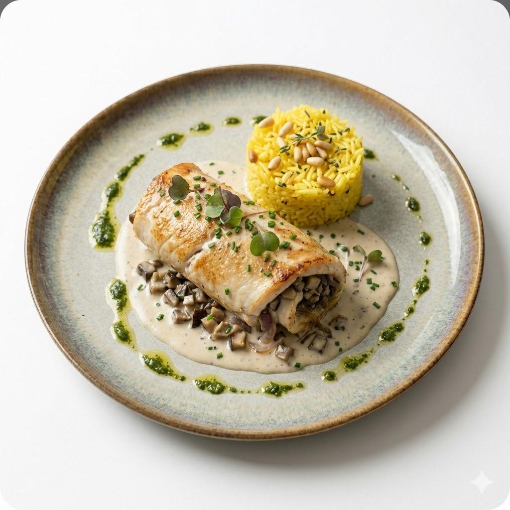 Plat Roulade dorade farcie