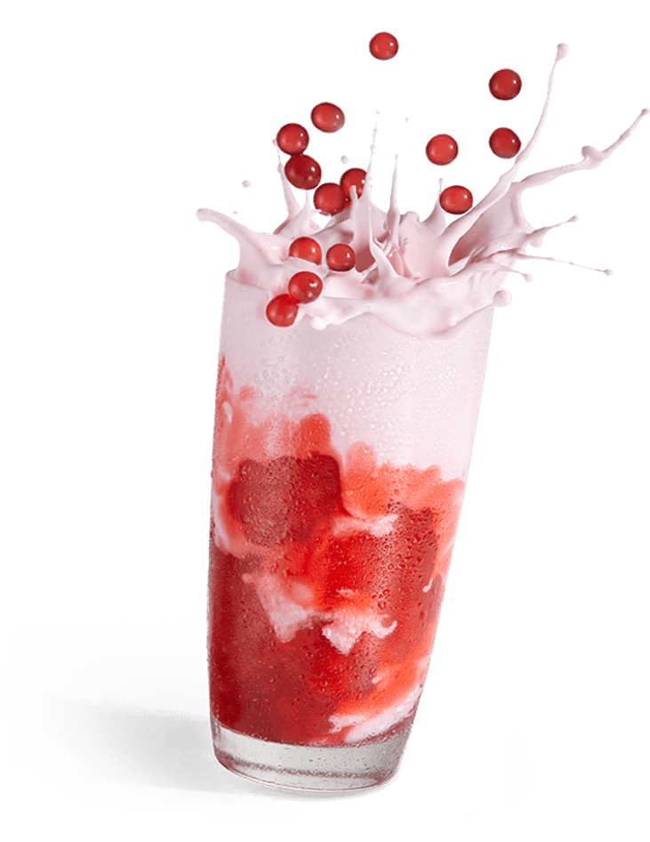 Limonade fraîche, sirop au choix et perles de fruits Yumyko