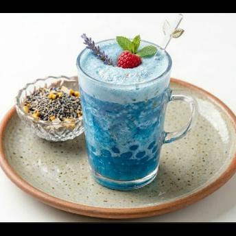 Frappé aux perles tropicales blue