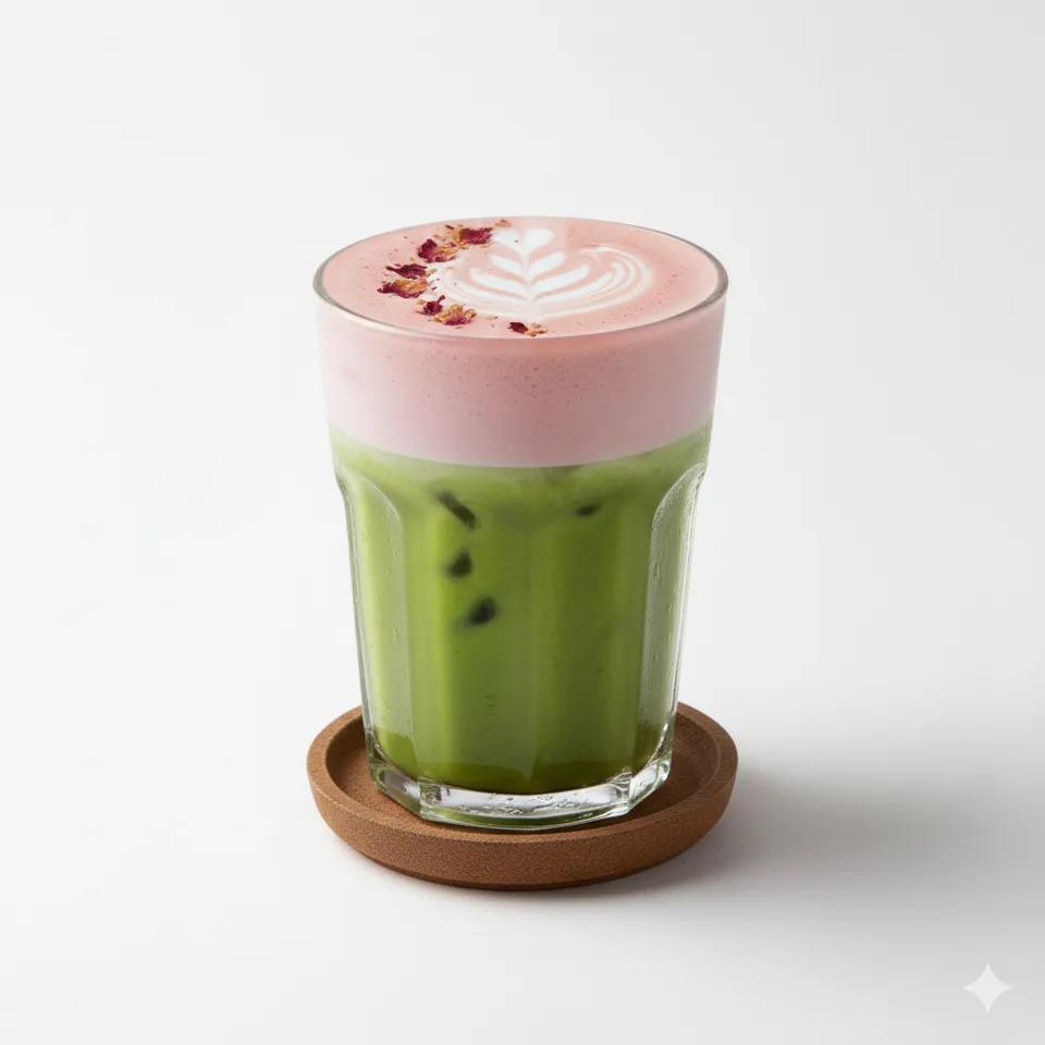 Iced UBE et Matcha Latte