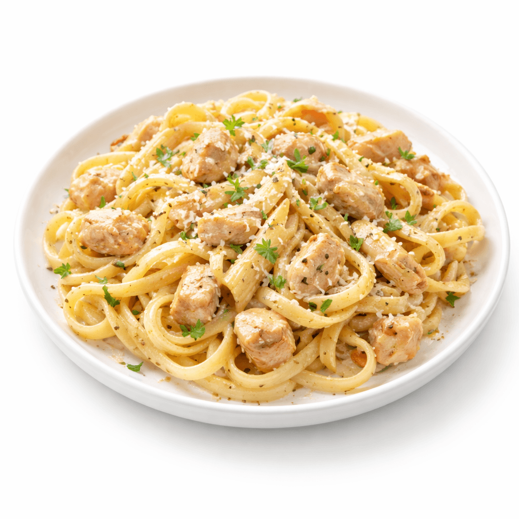 Penne or Tagliatelle with Chicken Cream