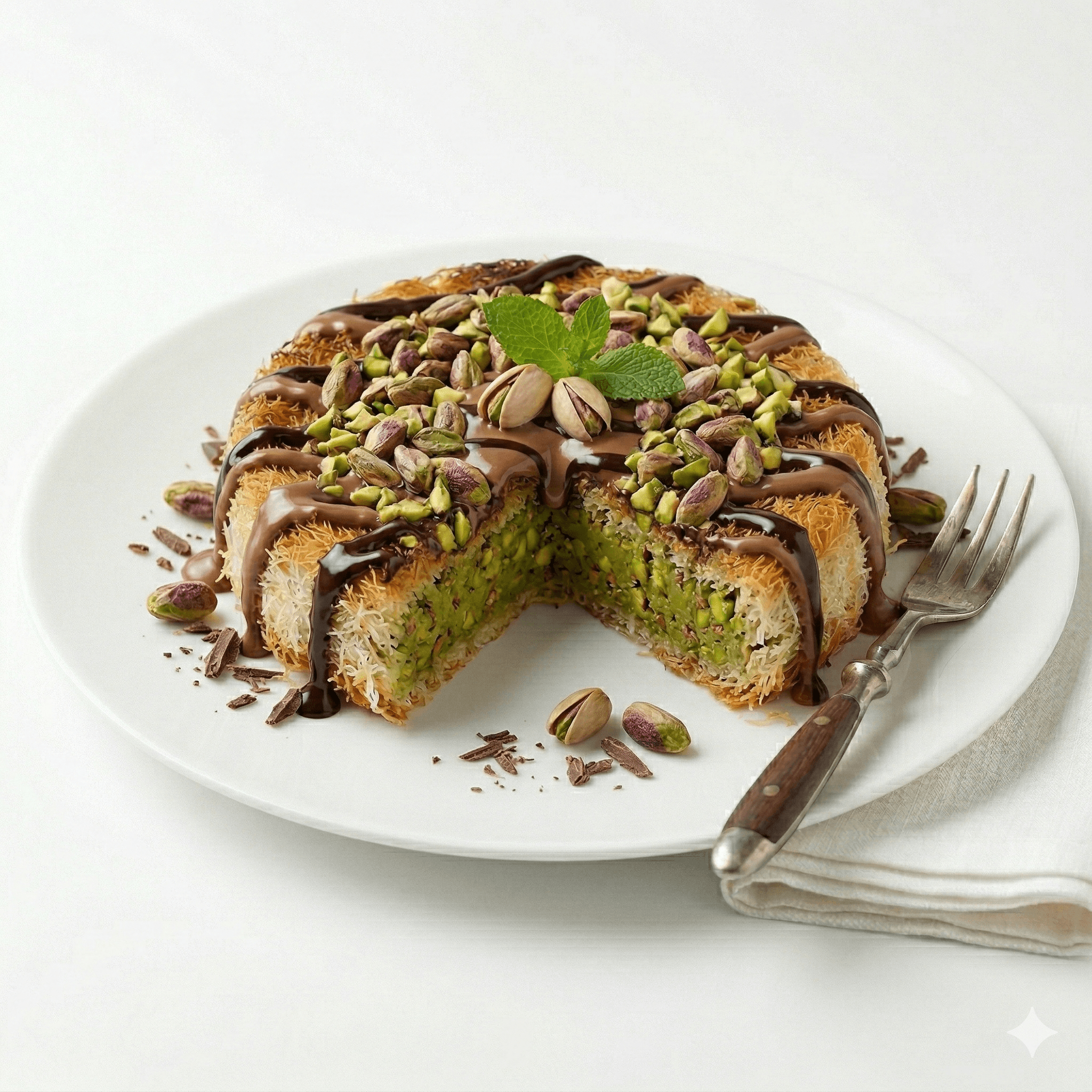 Kunafa Chocolat et Pistache
