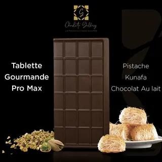 Tablette chocolat lait Pro Max pistache Kunafa