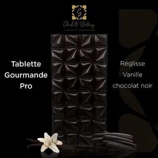 Tablette chocolat noir Pro réglisse vanille