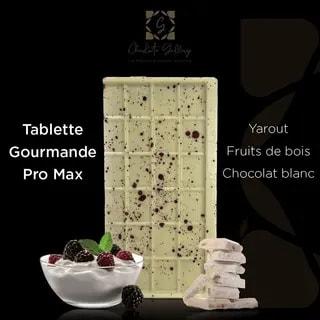 Tablette chocolat blanc Pro yaourt fruits des bois