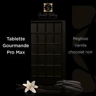 Tablette Pro Max "réglisse, Vanille" Chocolat Noir