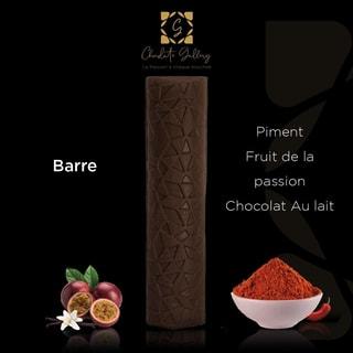 Tablette Pro "piment, Fruit De La Passion" Chocolat Au Lait