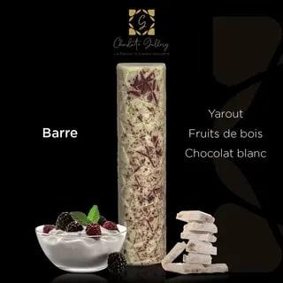 Barre \"yaourt, Fruits De Bois\" Chocolat Blanc