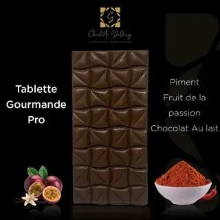 Tablette Pro Max "piment, Fruit De La Passion" Chocolat Au Lait