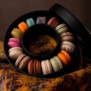 Boite Macarons Ronde 14 Pcs