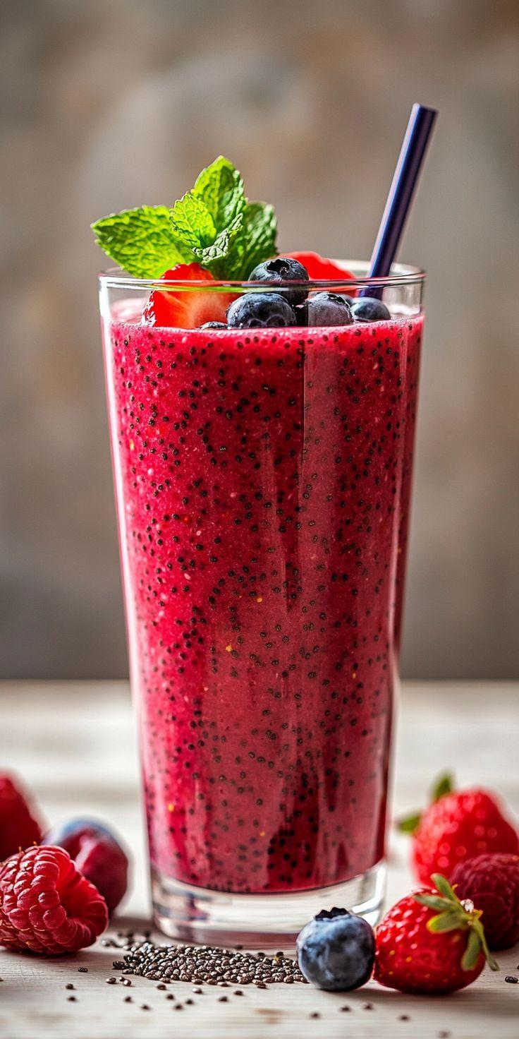 Smoothie aux Fruits Rouges 1L