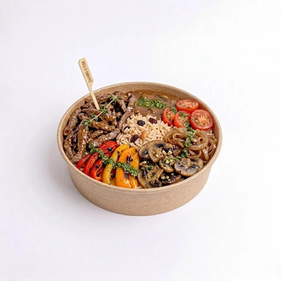 Mushroom-Steak Bowl
