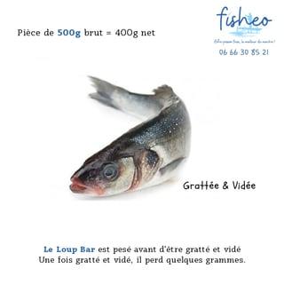 Loup Bar gratté et vidé (500g)