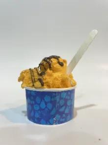 A scoop of ice cream